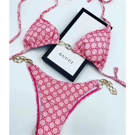 gucci bikini fake|gucci swimsuit pink.